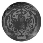 Wild Tiger Face Party Plate