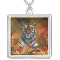 Wild Tigers Wearable Art Necklace