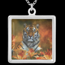 Wild Tigers Wearable Art Necklace necklaces