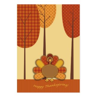 Wild Turkey Forest Gift Tag profilecard