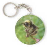 Wild Unalaska Bee in Profile Keychain