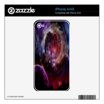 Wild Universe Decal For iPhone 4