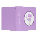 Wild Violet Watercolor Bouquet Scrapbook Binder