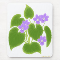 Wild Violets Mousepad