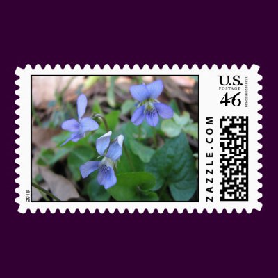 Wild Violets Postage by naturegirl7