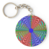 Wild Web Quad Fractal Key Chains