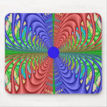 Wild Web Quad Fractal Mouse Pad