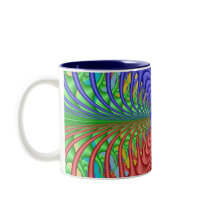 Wild Web Quad Fractal Coffee Mugs