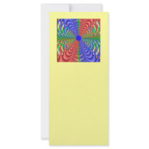 Wild Web Quad Fractal Rack Card Template