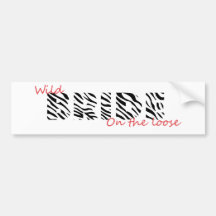 Wild Wedding Bumper Sticker