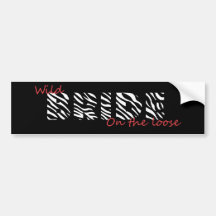Wild Wedding Bumper Sticker