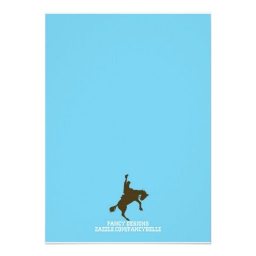 Wild West Baby Shower Personalized Announcements