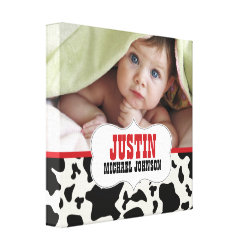 Wild West Baby Photo Canvas Prints