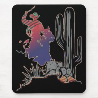wild west cowboy mousepad mousepad