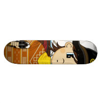 Wild West Cowboy Sheriff Skateboard