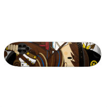 Wild West Cowboy Sheriff Skateboard