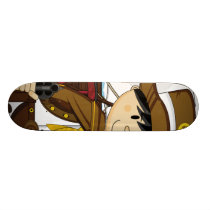 Wild West Cowboy Sheriff Skateboard