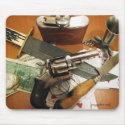 Wild west gambler mousepad design by vitaliy Wild west gambler mousepad design