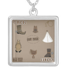 Wild West Gear Sterling Silver Necklace