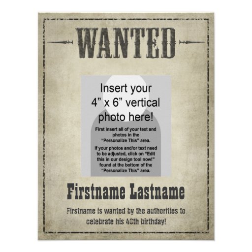 Wild West Invitation or Announcement