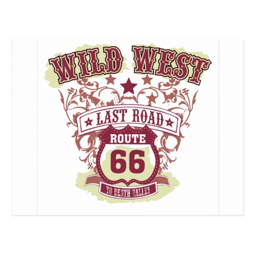 wild west last road route 66 to death valley postcards