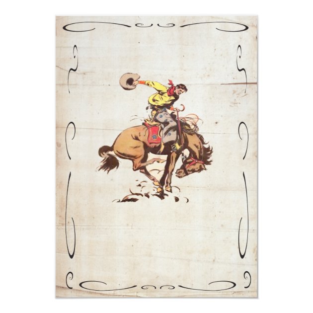 Wild West Show Birthday Party Invitation Poster