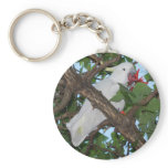 Wild White Cockatoo Parrot Keychain