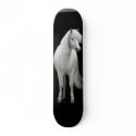 Wild White Mustang Skateboard
