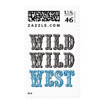 Wild Wild West! - Blue postage by visualnewbie Wild Wild West! - Blue postage