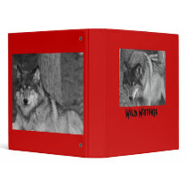 Wild Wolf Notebook 3 Ring Binder