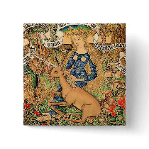"Wild Woman With Unicorn" buttons by Aquavel "Wild Woman With Unicorn" buttons