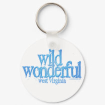 Wild Wonderful West Virginia-Blue keychains by Curious_Dreams Wild Wonderful West Virginia-Blue keychains