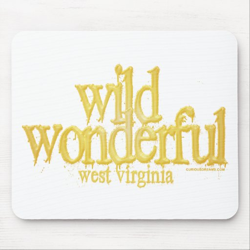 Wild Wonderful West Virginia-Yellow Mouse Mats