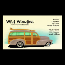 Wild Woody Business Card business cards