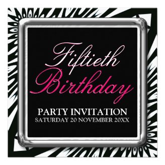  Bright Purple Hot Pink Party Invitations
