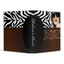 Wild Zebra Flirty Fashionista designer binder