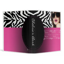 Wild Zebra Flirty Fashionista designer binder