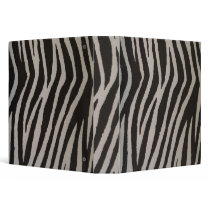 Wild Zebra Print binders