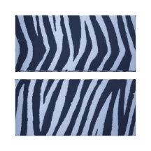 Wild Zebra Print Denim Gallery Wrap Canvas