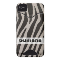 Wild Zebra Print Iphone 4 Id Cases