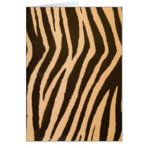 Wild Zebra Print Peach cards