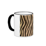 Wild Zebra Print Peach Mug Wild Zebra Print Peach Mug