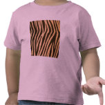 Wild Zebra Print Peach Tee Shirts Wild Zebra Print Peach Tee Shirts