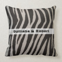 Wild Zebra Print Pillow