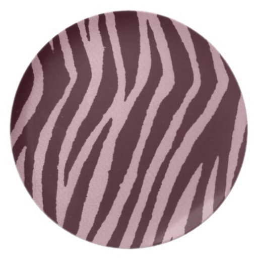 Wild Zebra Print Pink Plate Zazzle