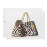 Wild Zebra Shopping Bag invitations