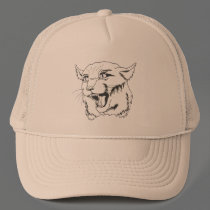 Wildcat Black Outline hats by packratgraphics Wildcat Black Outline hats