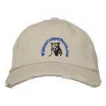 Wildcat blue logo distressed style embroidered hats