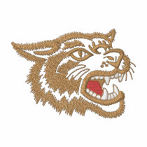 Wildcat Outline embroidered shirts by ZazzleEmbroidery Wildcat Outline embroidered shirts