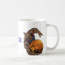 wildcats, wildcat, basketball, blue, red, elementary, middle, high, school, college, al rio, Mug with custom graphic design